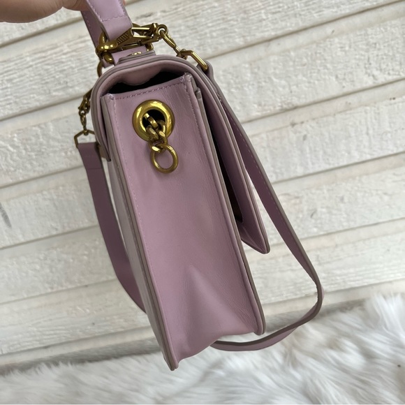 J. Crew Lavender Flap Turnlock Shoulder Bag Satchel - Picture 5 of 11